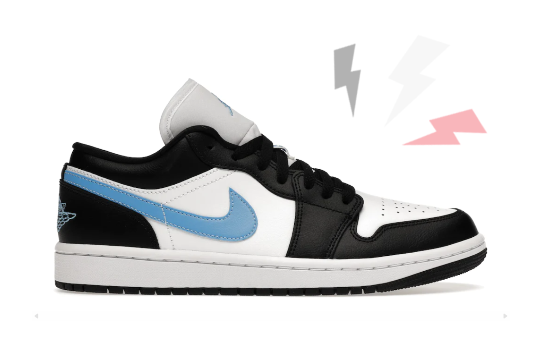 Jordan 1 Low Black University Blue White