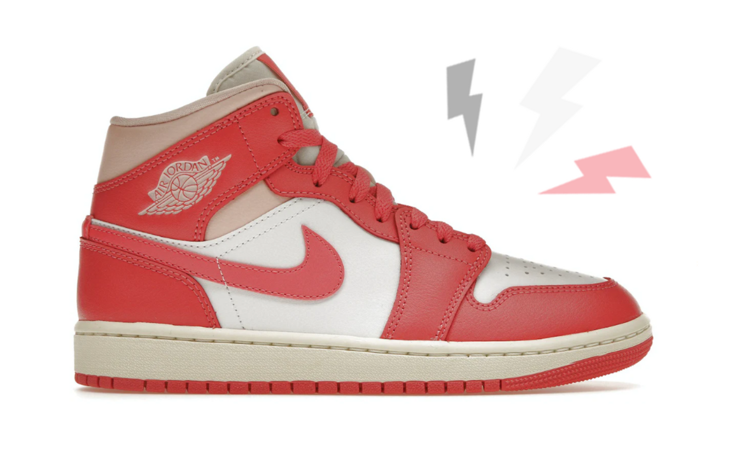 Jordan 1 Mid Strawberries and Cream